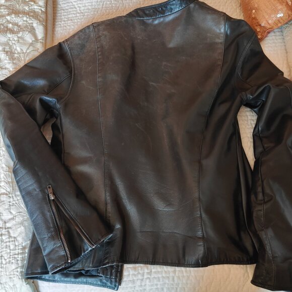 🔥 VINTAGE 1980s Lambskin Leather Jacket – Leather Line NYC 🔥 - Picture 4 of 9